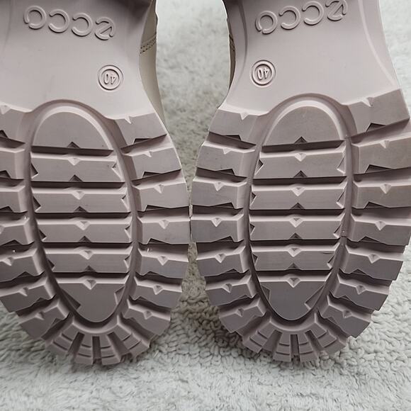 ECCO TREDTRAY COLOR LIMESTONE VELCRO STRAPS ZIPPER MOTO FASHION BOOT WOMEN'S 40 - Picture 12 of 16